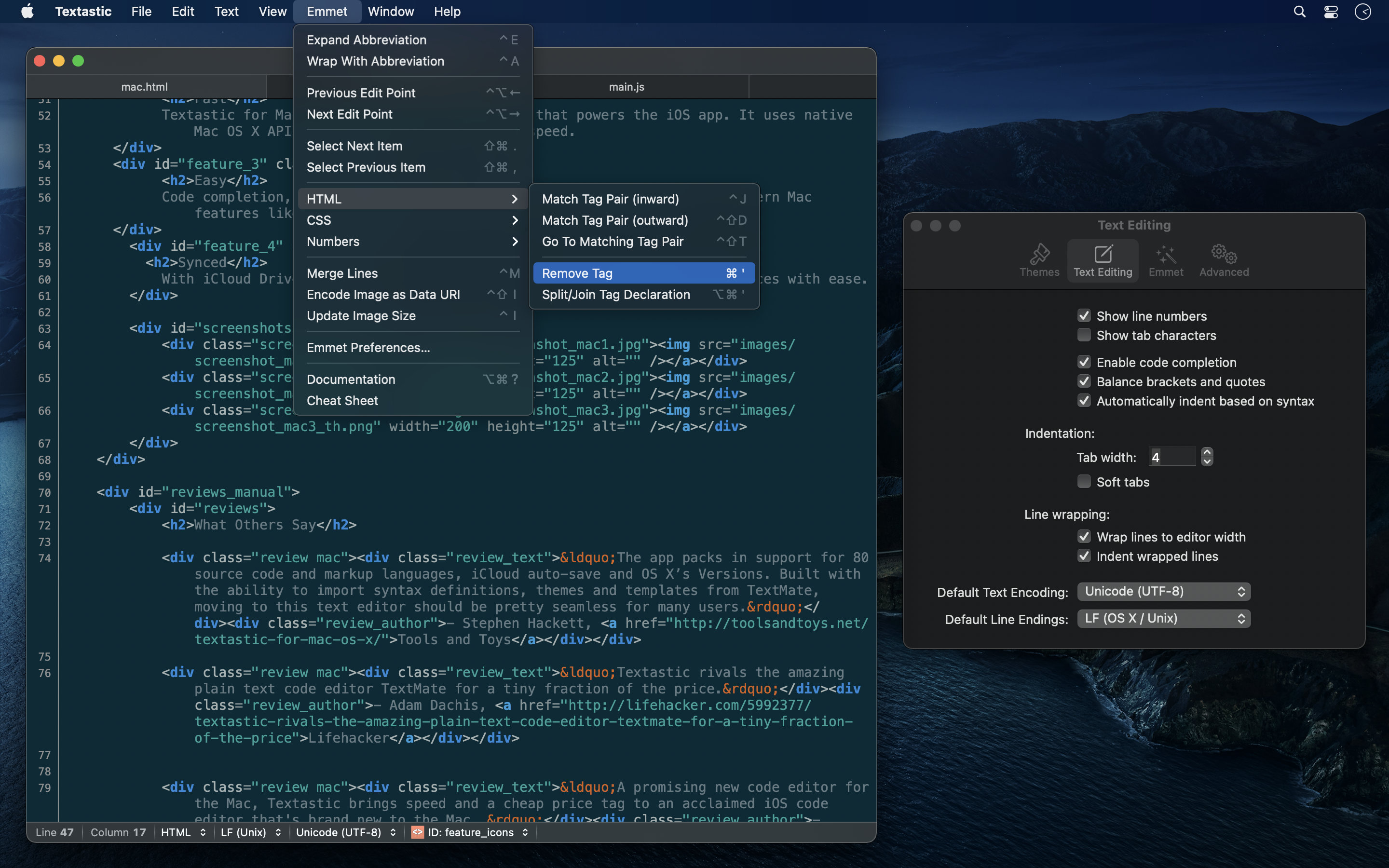 code editor for mac note+